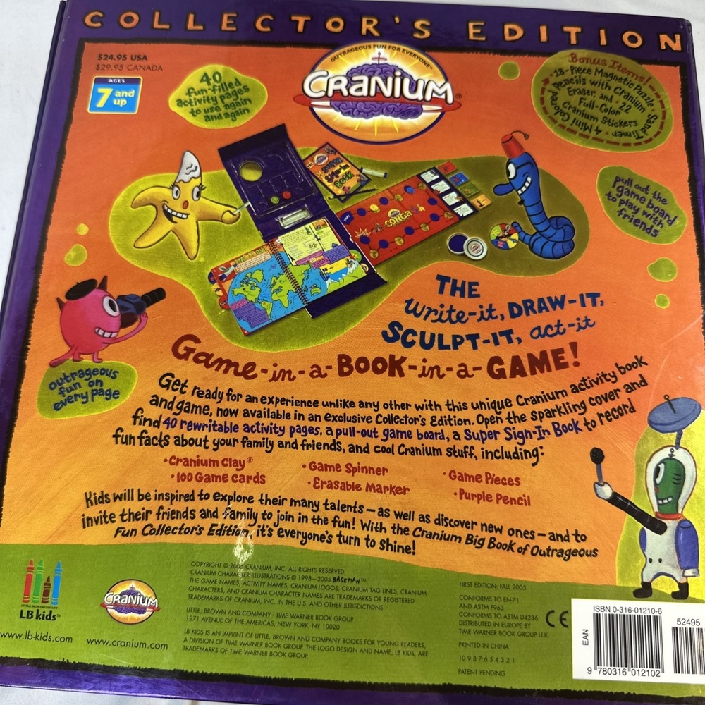 Cranium Big Book of Outrageous Fun Collector's Edition Baseman Game Activity Bk - Picture 5 of 13